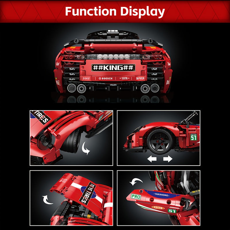 Remote Control Building Blocks Sports Car Toy
