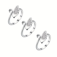 3pcs Adjustable Crochet Loop Hooks Finger Yarn Guide Holder Thimbles