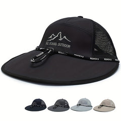Adjustable Summer Casual Mens Peaked Cap with Letter Embroidery