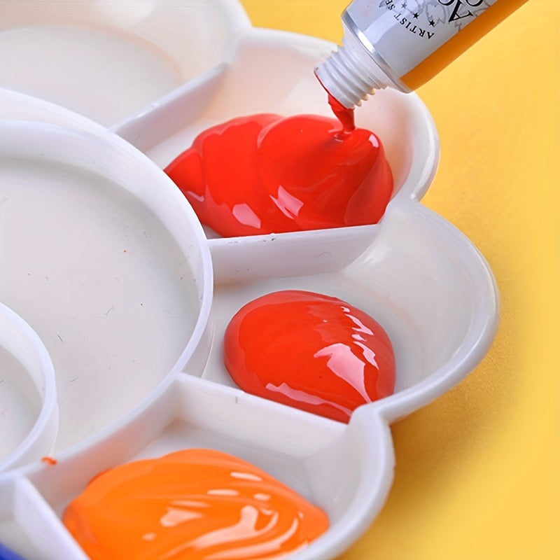 12/18/24 Color Acrylic Paint Set, 12ml Waterproof Pigments