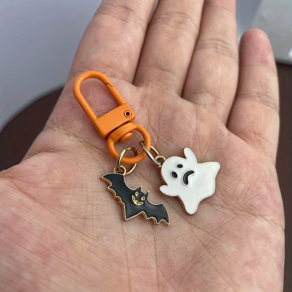 Creative Witch Pumpkin Spider Bat Keychain Wallets Backpacks Car Keys Pendant