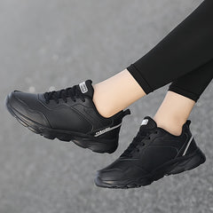 Waterproof Low Top Sneakers Lightweight Solid Running Shoes