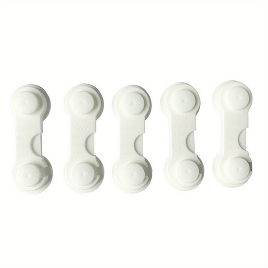 5 Pack Adjustable Drawer Locks - Child Safety Locks for Baby Proofing