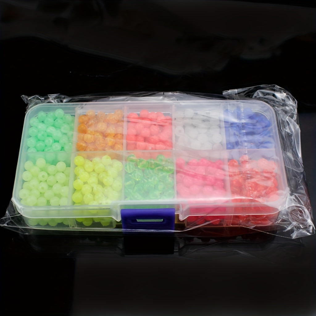 1000pcs Glow in the Dark Fishing Space Beans with Box