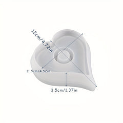 DIY Candle Holder Mold Crystal Glue Candle Holder Silicone Mold