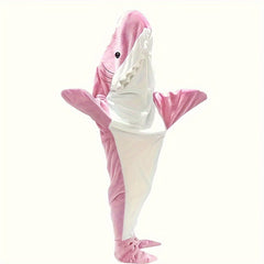 Creative Shark Sleeping Bag Flannel Warm Soft Outdoor Travel Gift