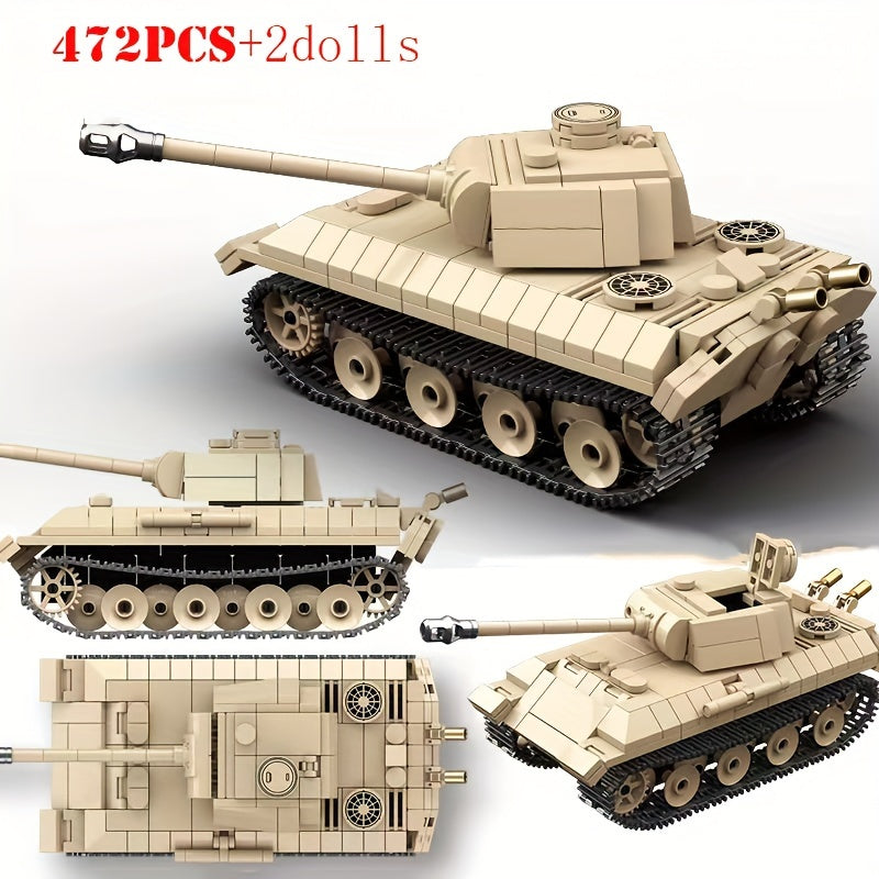 Rotatable Tracked Tank Building Block Model
