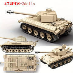 Rotatable Tracked Tank Building Block Model