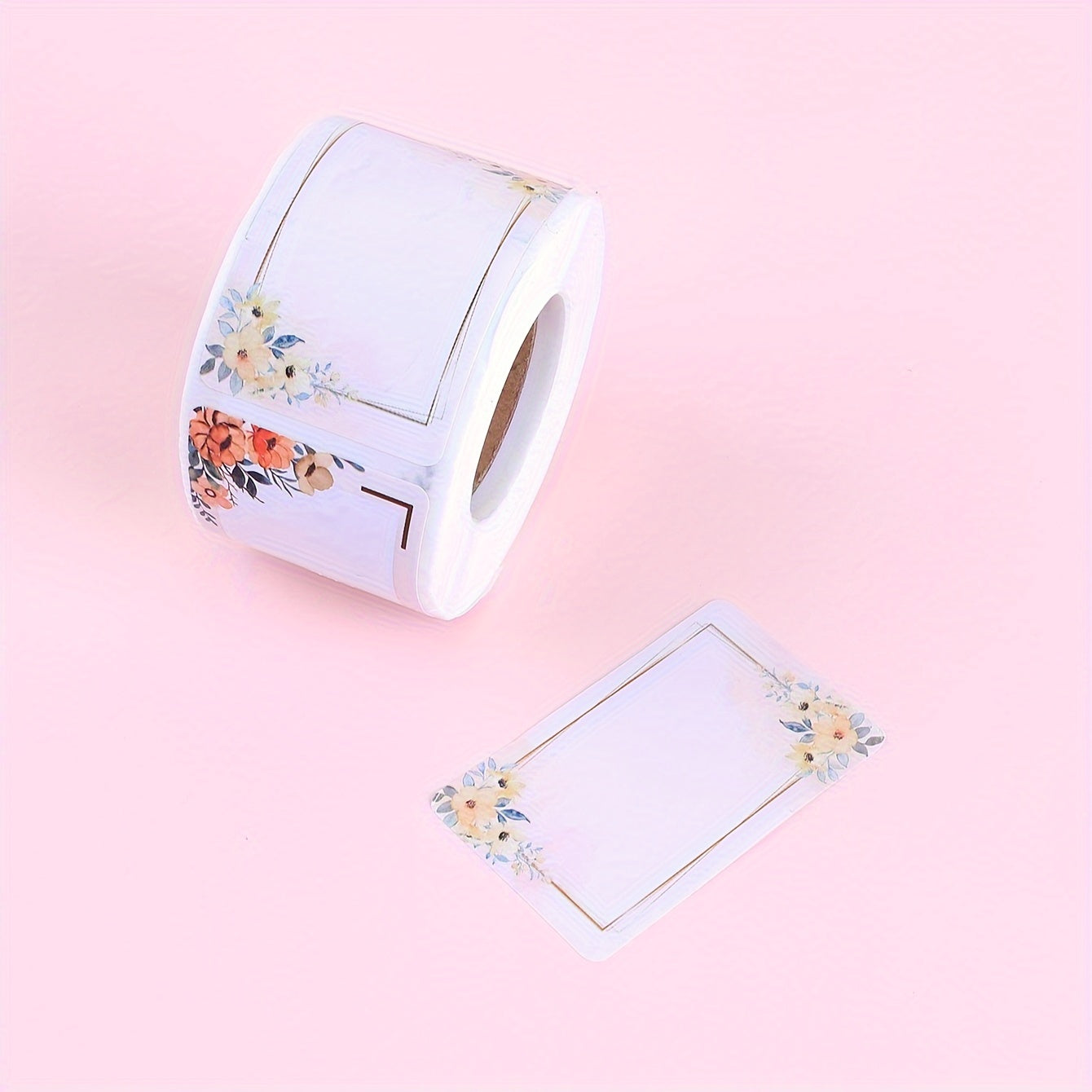 250pcs Flower Handwritten Marker Stickers - Blank Stickers for Home Kitchen