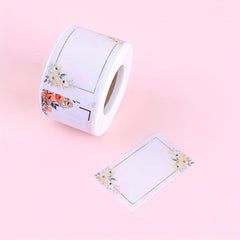 250pcs Flower Handwritten Marker Stickers - Blank Stickers for Home Kitchen