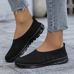 Women's Lightweight Walking Shoes Low Top Sport Flat Shoes