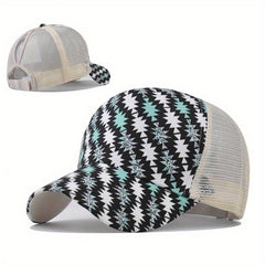 Women's Ponytail Baseball Cap Adjustable Hip Hop Sun Hat