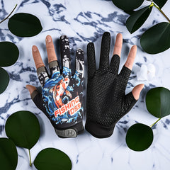 Anti-slip Fishing Gloves Wear-resistant Fingerless Gloves