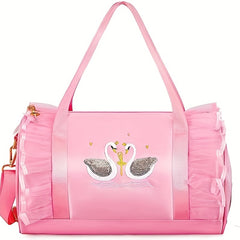 Girls Ballet Dance Duffel Shoes Dancewear Handbag Tote Bag