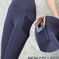 High Waist Fitness Pants With Pocket Running Yoga Leggings