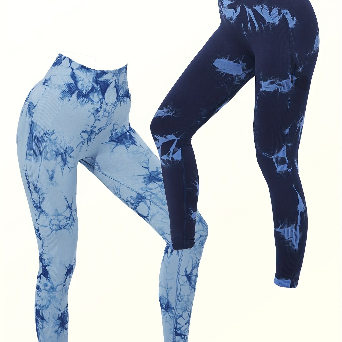 Tie Dye Yoga Running Pants High Waist Hip Lifting Yoga Fitness Pants