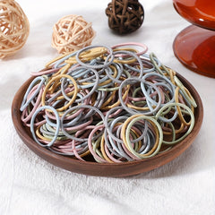 50pcs Colorful Elastic Hair Ties Hair Bands Set for Baby Girls