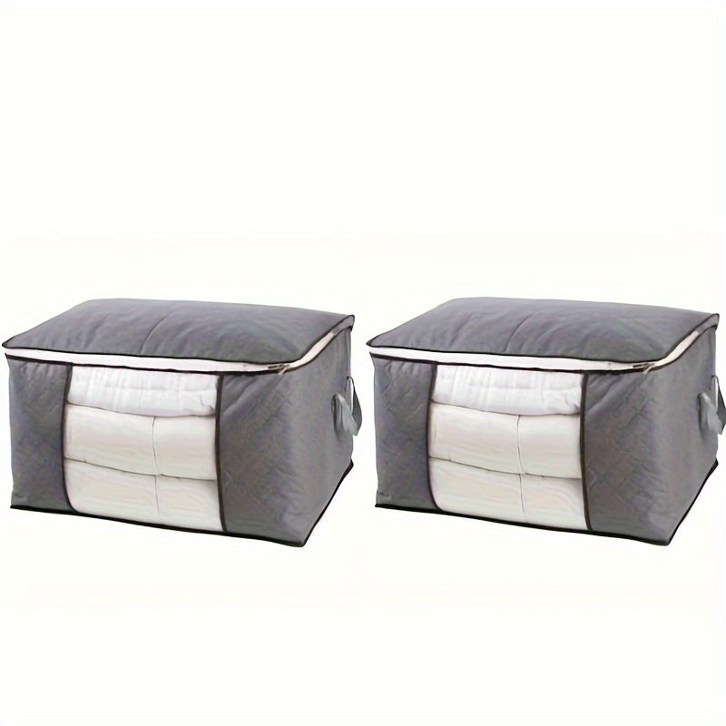 Large Capacity Folding Clothes Storage Bag with Window & Handles