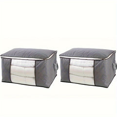 Large Capacity Folding Clothes Storage Bag with Window & Handles