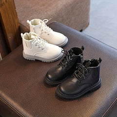 Girls Lace Up Ankle Boots Non Slip Comfortable Zipper Indoor Outdoor Travel