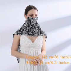 Paisley Print Sunscreen Face Scarf Mask & Neck Gaiter for Outdoor Cycling