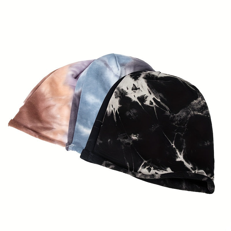 Tie Dye Hip Hop Slouchy Beanie Soft Chemo Hat
