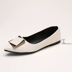 Women's Pointed Toe Ballet Flats Slip on Shoes Lightweight