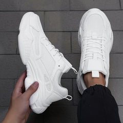 Men's Breathable Chunky Shoes Non Slip Lace Up Sneakers