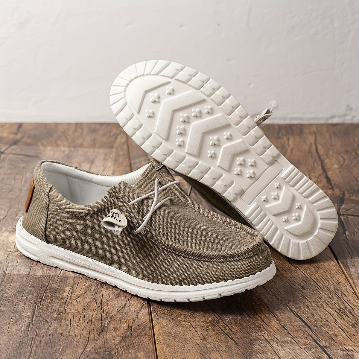 Men's Moc Toe Lace-up Sneakers Comfortable