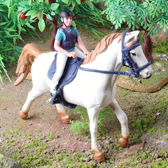 Realistic Horse and Rider Toy Set for Kids Birthday and Christmas