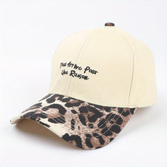 Leopard Embroidered Baseball Cap for Outdoor