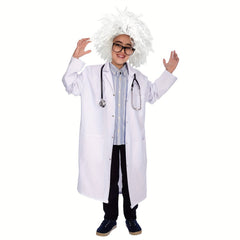 Mad Scientist Costume Wig Grey Long Wizard Wig And Beard