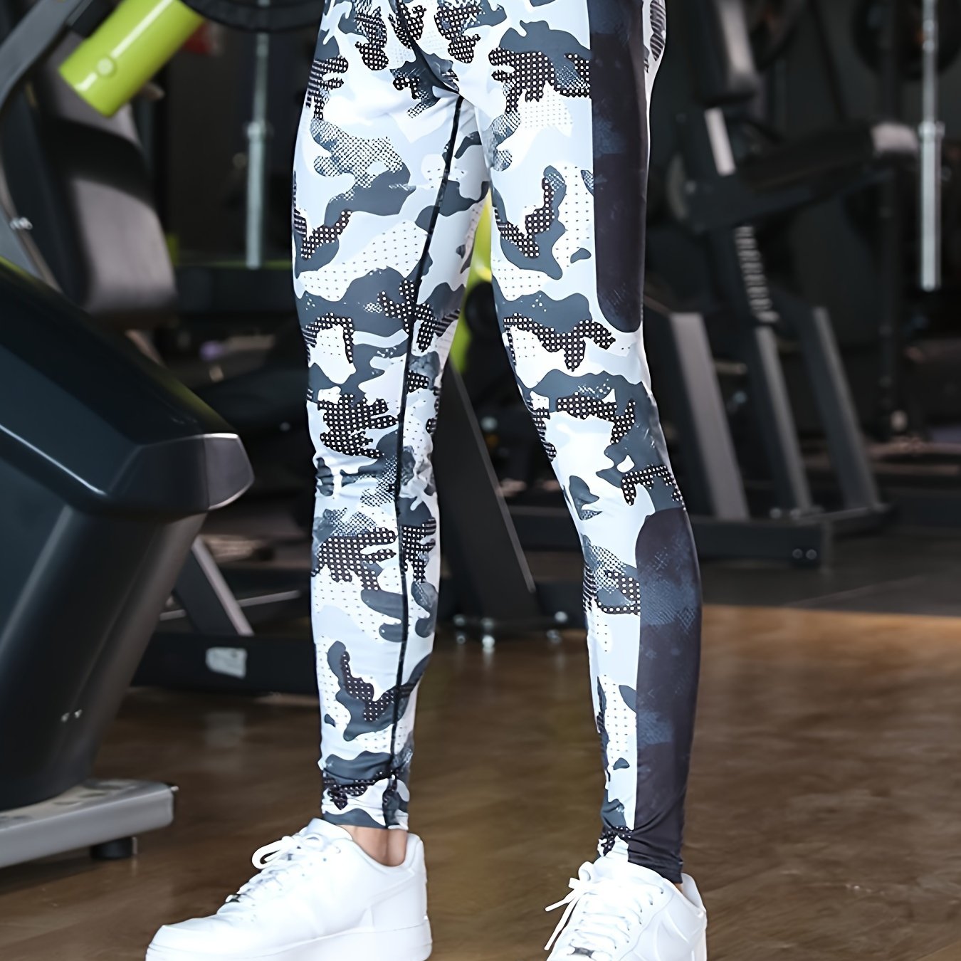 Men's Quick Dry Compression Leggings for Fitness Basketball