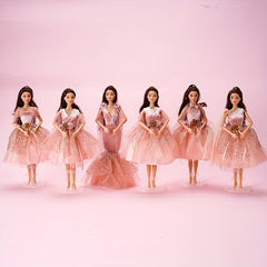 11in Doll Dress Clothing Change Doll Clothes Pink Wedding Growns Doll Outfit