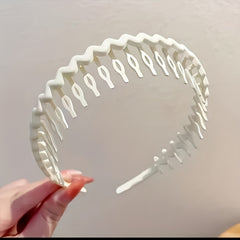 3pcs Solid Hair Hoop for Makeup, Women Hair Accessories