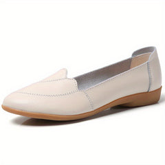 Women's Pointed Toe Slip On Flat Loafers Soft Sole Non Slip Shoes