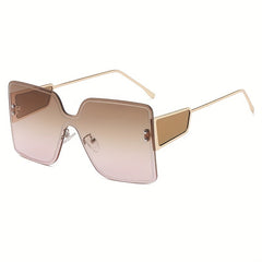 Y2K Rimless Ombre Lens Sunglasses UV400
