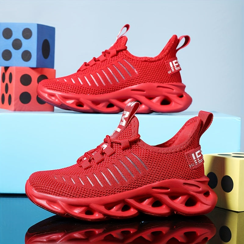 Boy's Blade Type Sneakers Breathable Non Slip Soft Sole Shoes