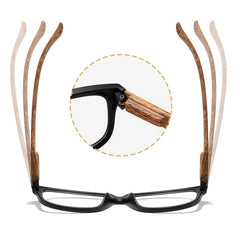 Retro Plastic Square Anti Glare Light Glasses Frame