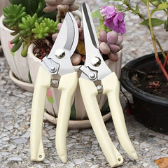2pcs Stainless Steel Garden Shears for Pruning Flowers Stems Plants