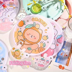 Cartoon Figure Foldable Handheld Fan Summer Accessory