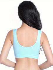 3pcs Wireless Sports Bras Comfy & Breathable Workout Tank Bra