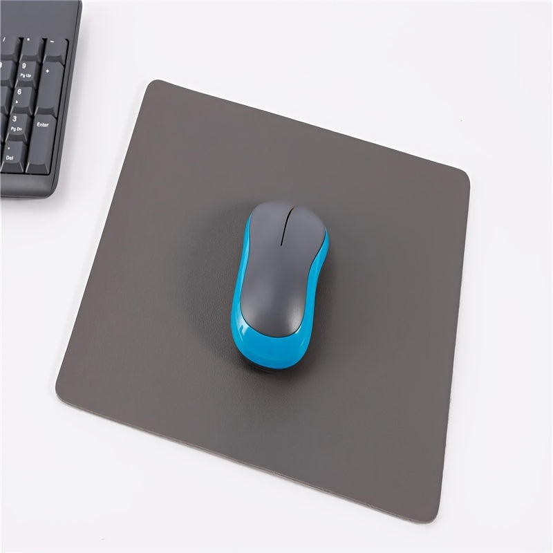 Faux Leather Mouse Pad Small Plain Mouse Pad for Computer and Office