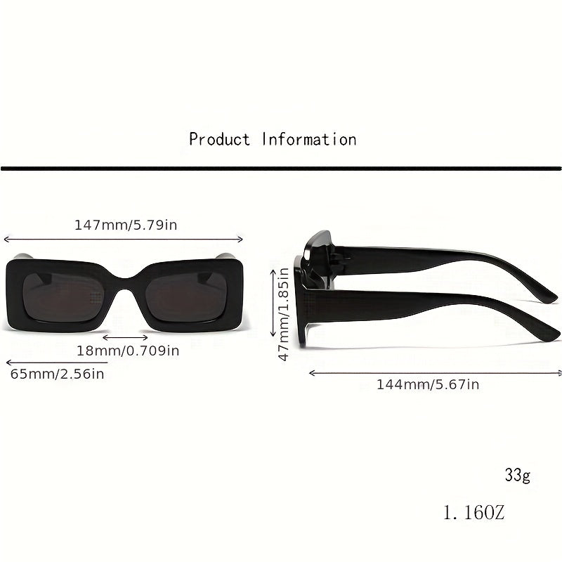Y2K Square Sunglasses HipHop Candy Glasses UV400