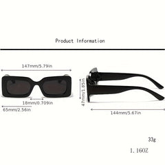 Y2K Square Sunglasses HipHop Candy Glasses UV400