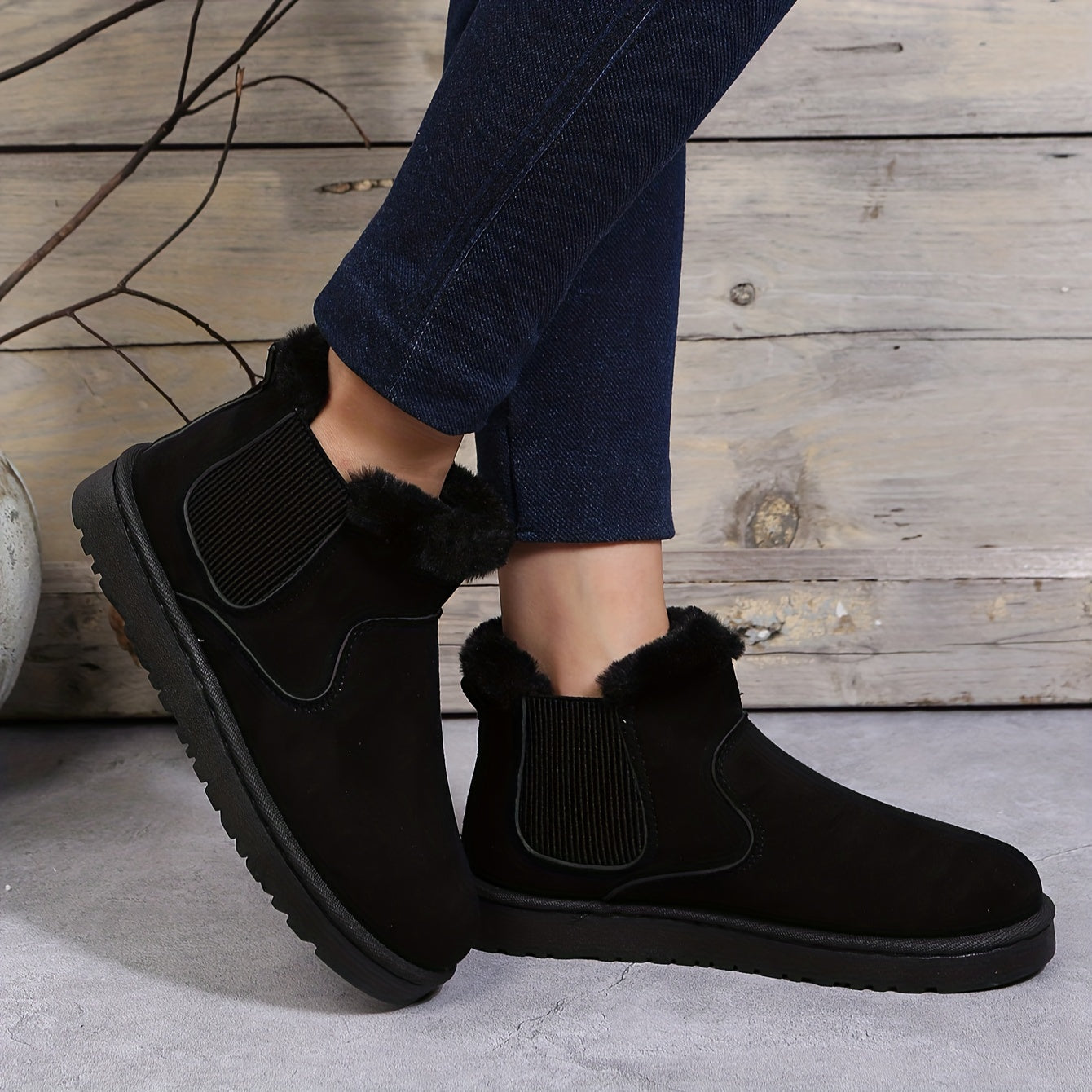 Women's Anti Slip Thickened Snow Boots Warm Thick Bottom Shoes