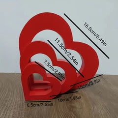 1PC Heart Wooden Sign Ornament for Home Wedding DIY