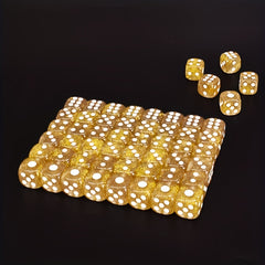 12pcs Set 16mm Transparent Crystal Dice for Party Family Games