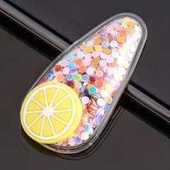 Colorful Sequin Fruit Hair Clips for Baby Girls