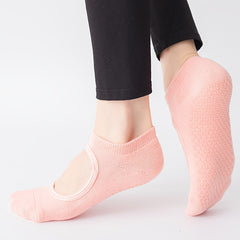 Pilates Compression Socks Anti Slip Breathable Backless Yoga Socks